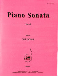 Piano Sonata #4 piano sheet music cover Thumbnail